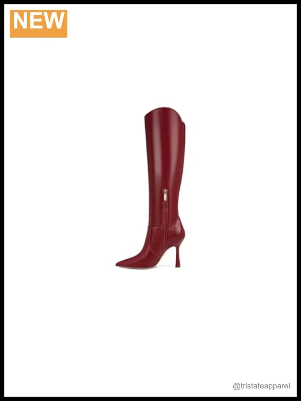 Sam Edelman Over-the-Knee Boots Leather Flare Heel Pointed Toe Zip